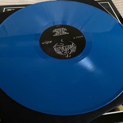 Lord Belial Unholy Crusade LP Swedish black/death metal, like new, blue vinyl