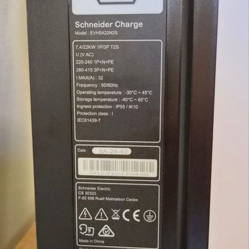 Schneider Charge home charger 7.4/11/22KW 1P/3PN T2S
