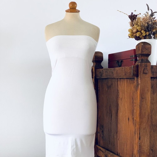 Strapless dress Ioanna Kourbela white new, size S