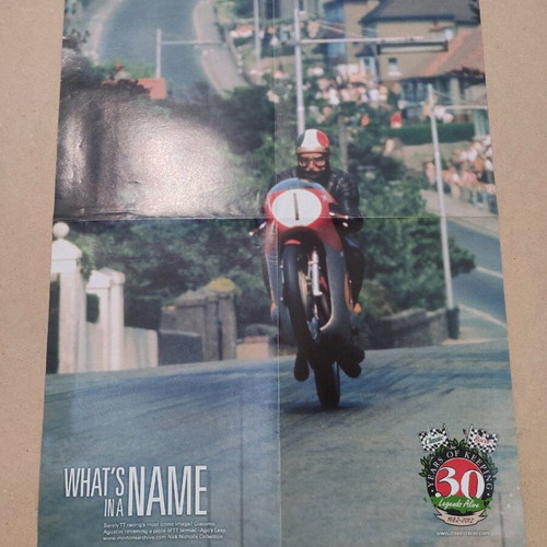 Isle of Man TT 2012 poster in good condition