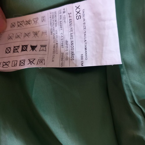 Benetton kids sleeveless vest like new, green with hood, for ages 3-4