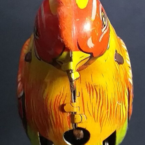 Wind-up Rooster Köhler Germany 1950 like new