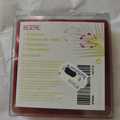 Habitat acrylic decoration set with placemats, coasters, frames & candle holders