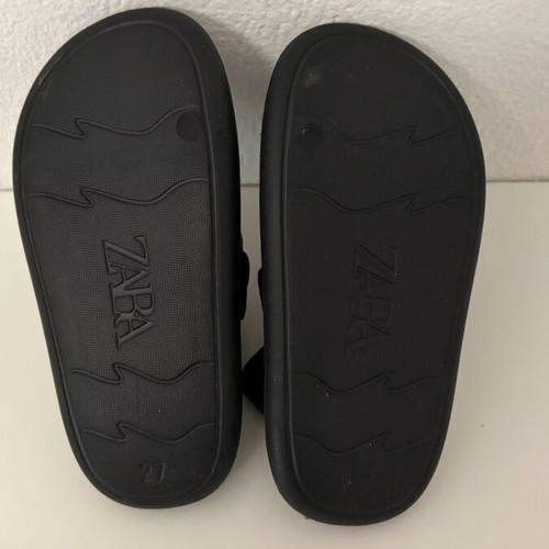 Zara kids' slippers, black, size 27