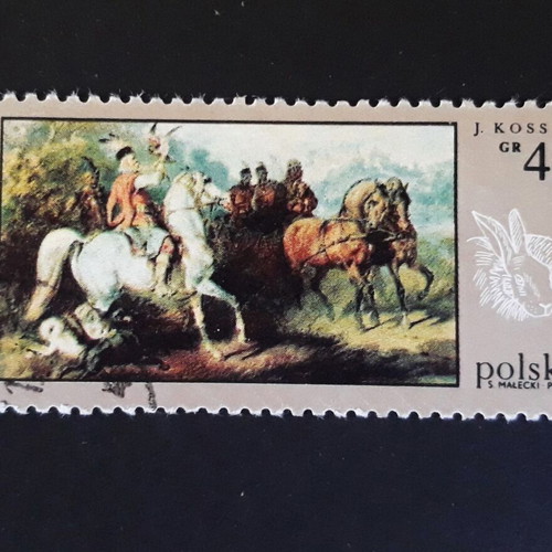 Poland 1968 & 1971 stamps with paintings, like new, set of 2