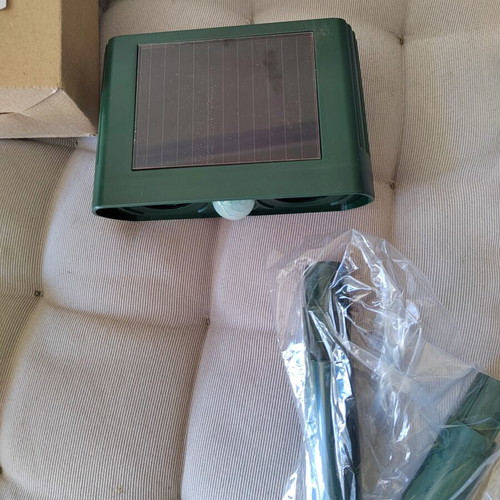Timeless Tools HOP1000845-1 Solar Ultrasonic Animal Repeller new