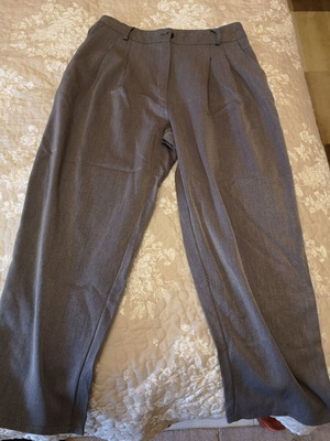 Gray office pants like new, cotton, size L