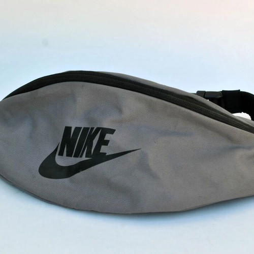 Nike gray bum bag used, nylon polyester waist pack