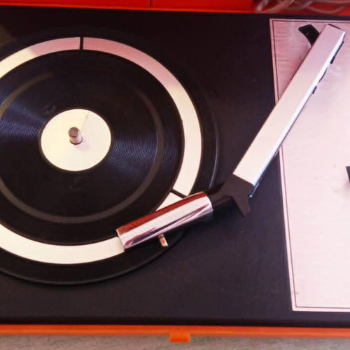 Philips 22GF210 vintage φορητό πικάπ μεταχειρισμένο, Space Age 1970s