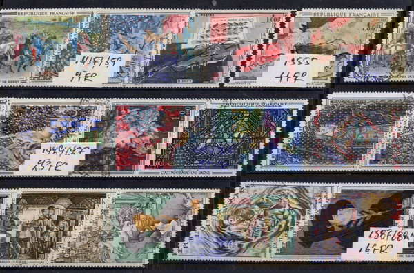 S196 ΓΑΛΛΙΑ (France) ΠΙΝΑΚΕΣ ΖΩΓΡΑΦΩΝ Τέσσερεις (4) πλήρεις σειρές