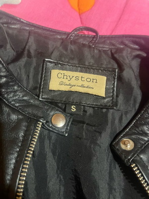 Chyston leather jacket used, size small, black
