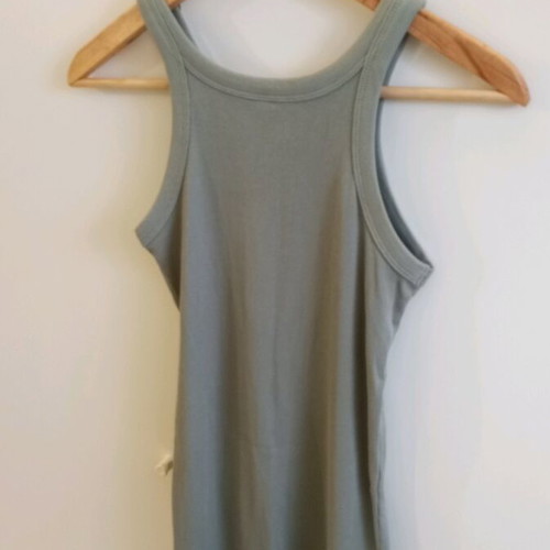 Rib dress H&M like new, light khaki above the knee