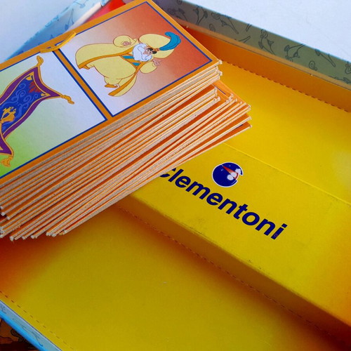 Domino Lotto Disney Aladdin 1992 Clementoni new