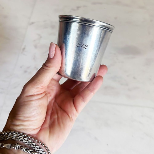 Christofle Silver-Plated Antique Cup from France 1910 used