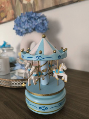 Carousel Baptism Decoration Set Blue Theme new