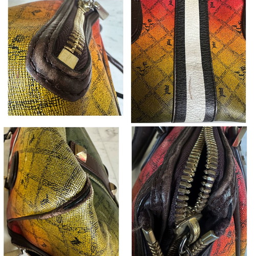 L.A.M.B Gwen Stefani shoulder bag used, vintage, 40 cm, rasta colors