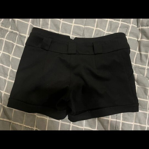 Shorts black size S like new, warm fabric