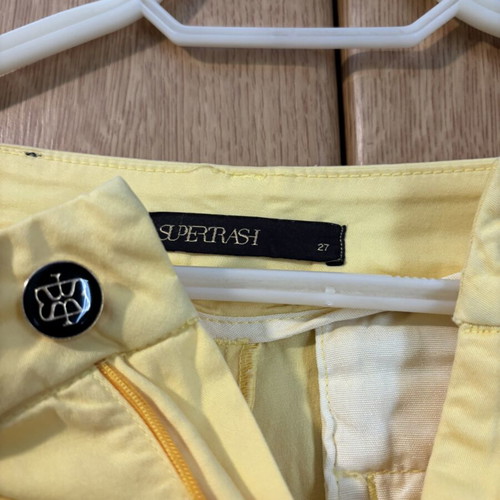 Supperrash yellow pants size 27 like new