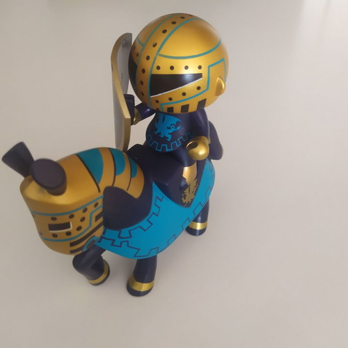 Djeco Dragon Knight figure with horse used