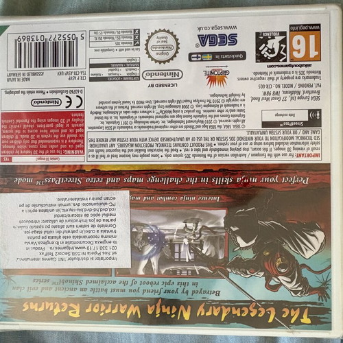 Shinobi Nintendo 3DS game sealed, new