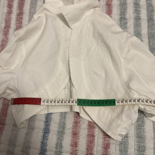 Vivette white bolero jacket, size L