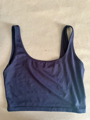 Shein dark blue top, size M, gym suitable