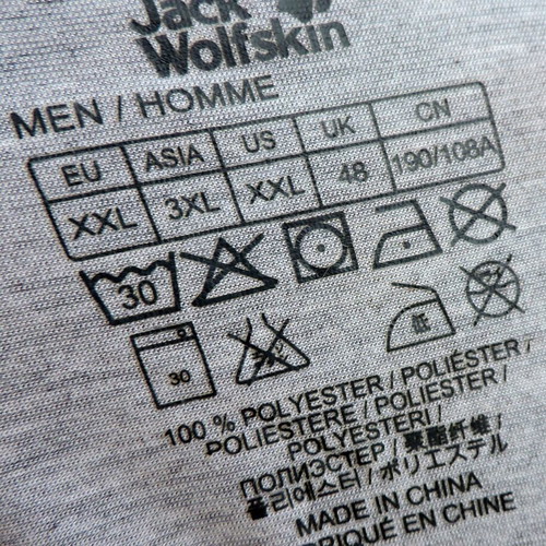 Jack Wolfskin Mens Grey Outdoor Round Neck Tee Size XXL like new