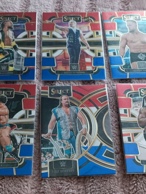 Κάρτες Panini Select WWE (Red & Blue Prizm) πακέτο 20 καινούργιες
