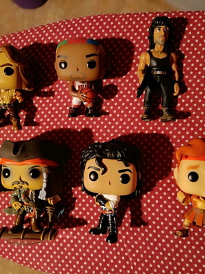 Funko Pop Minix πακέτο 5 χωρίς κουτί και 1 Stallone χωρίς κουτί, σαν καινούργια