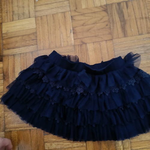 Mayoral blue skirt with tulle and lace, age 3-4