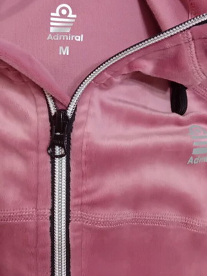 Admiral velour sportswear set new, grey and pink