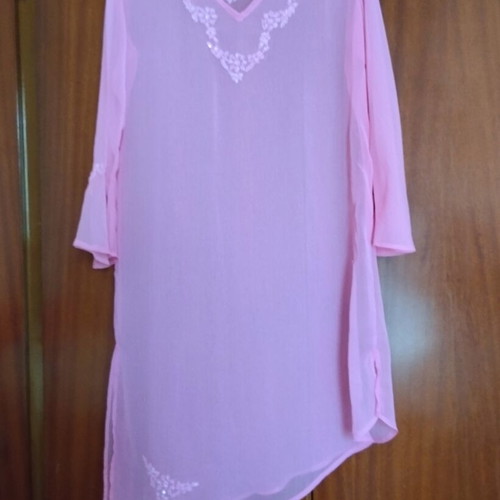 Aqua Mare pink tunic size M new with embroidery
