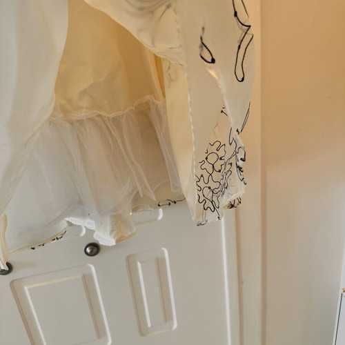 Evening dress, size small, black and white