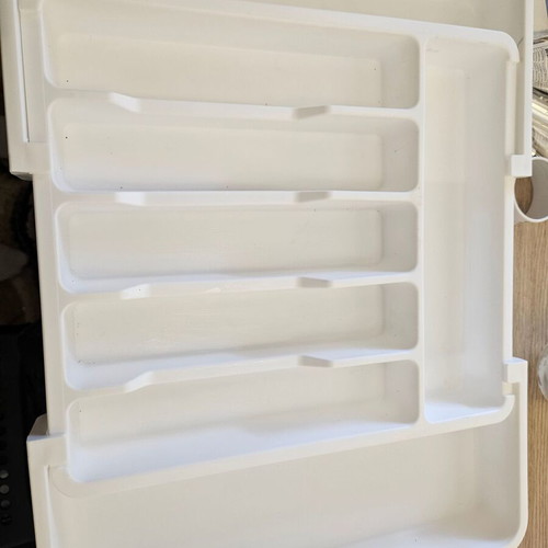 White expandable cutlery tray new