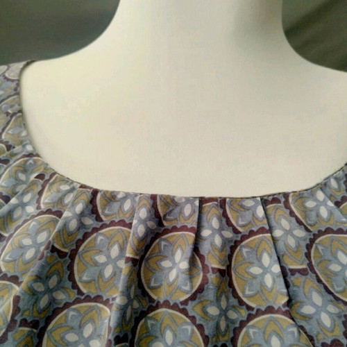 Silk boho dress like new, size M, multicolor