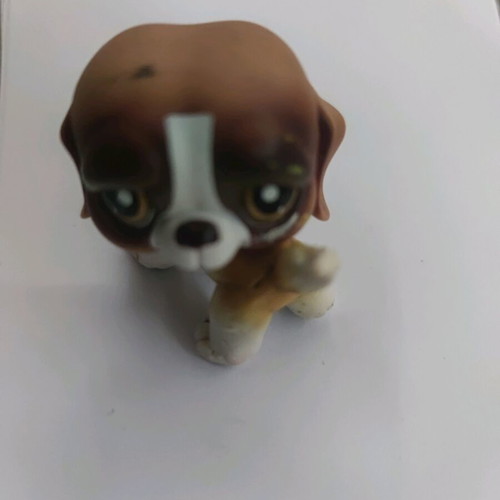 Saint Bernard dog Petshop like new with pink magnet
