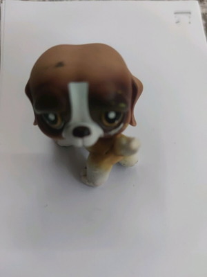 Saint Bernard dog Petshop like new with pink magnet