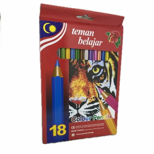 Colour pencils set of 18 new, non-toxic