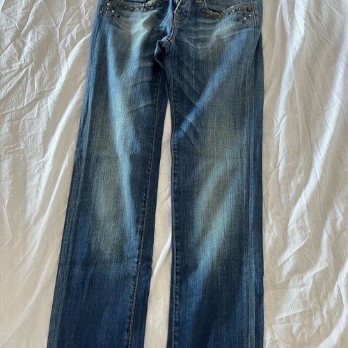 Miss Denim jeans like new, blue with studs, size XS
