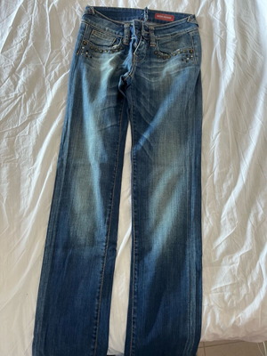 Miss Denim jeans like new, blue with studs, size XS
