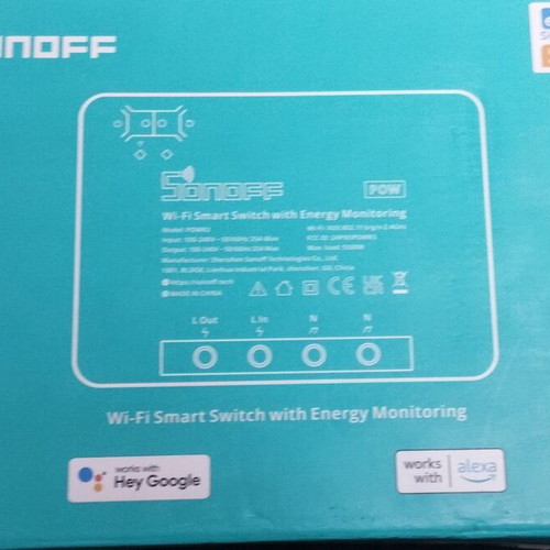 Sonoff POWR3 Wi-Fi smart switch with energy monitoring like new
