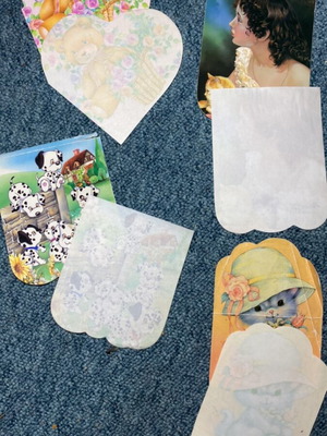 Covers from small notepads and correspondence 1990 used, good condition