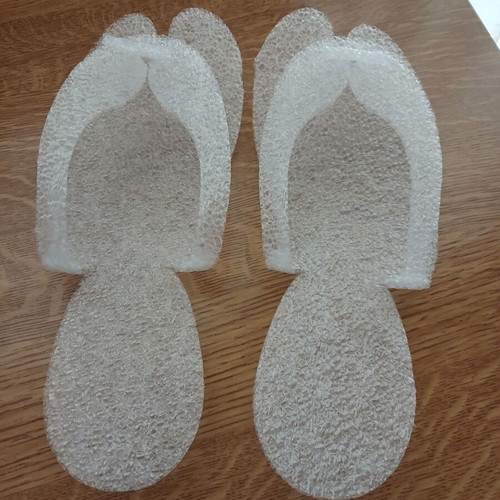 Pedicure slippers one-size pack of 4, foam material