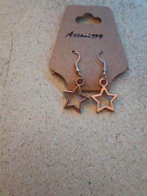 Handmade earrings gold color new