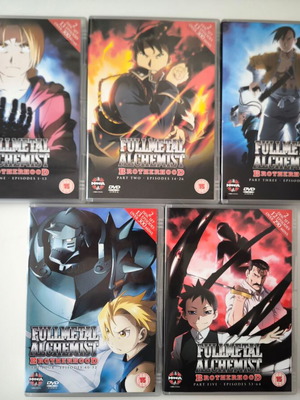 Fullmetal Alchemist Brotherhood DVD complete series near mint condition