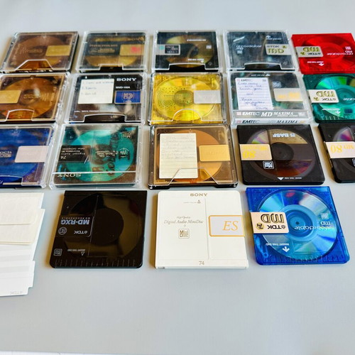 Minidisc pack of 18 used discs