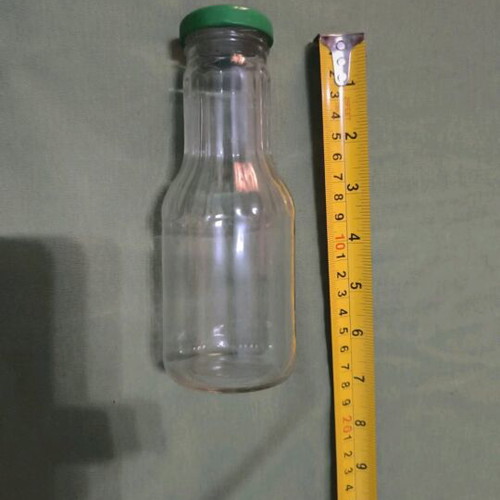 Glass decorative bottle like new for painting or storing drink or holy water
