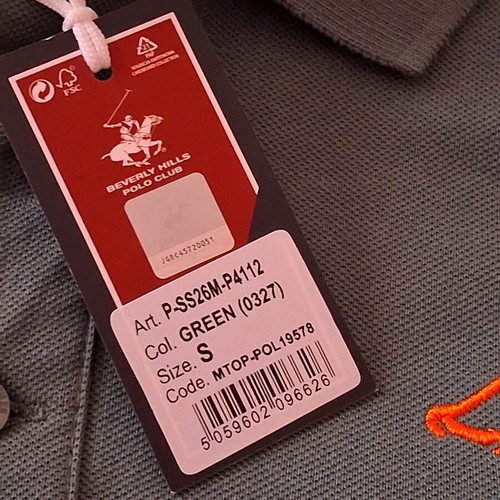 Polo Club men's polo shirt new, green, size S