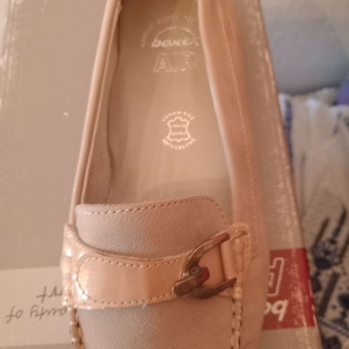Boxer ballerinas new, size 37, beige leather