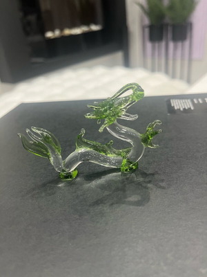 Glass dragon miniature handmade with details